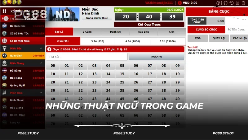 Nhớ thuật ngữ sẽ dễ cược xổ số PG88 hơn